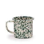 Enamel Splatter Cup - Green 12oz