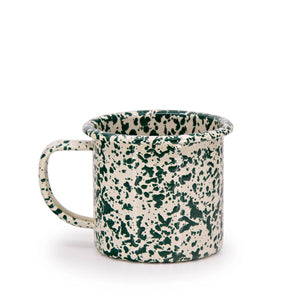 Enamel Splatter Cup - Green 12oz