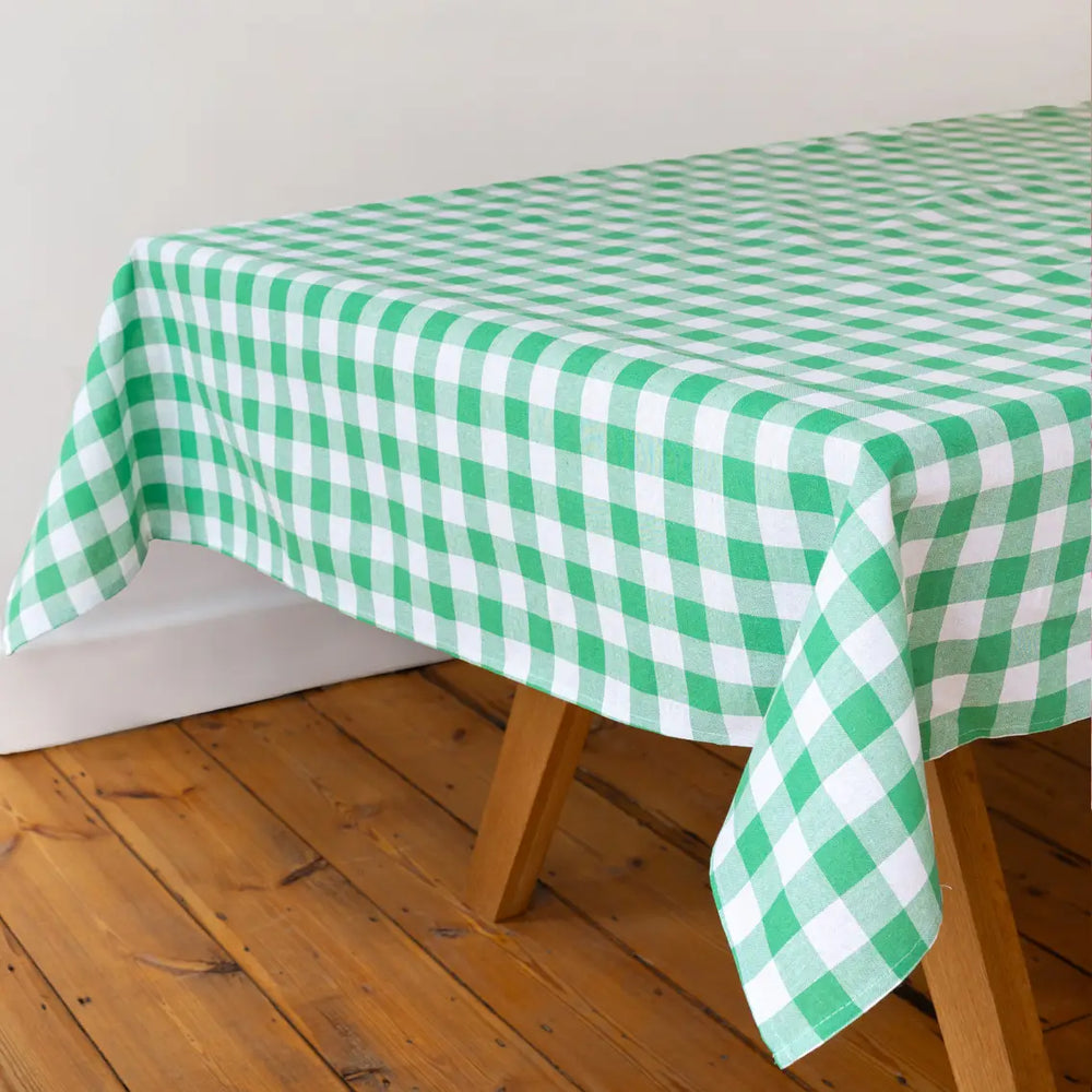 Gingham Tablecloth - Green