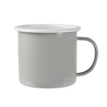 Coloured Enamel Mug - 375ml - Grey