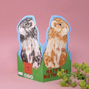 Guinea Pig Birthday Card