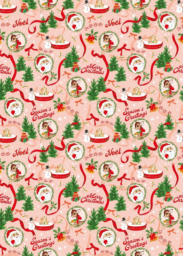 Kitschmas Santa Xmas Flat Wrap