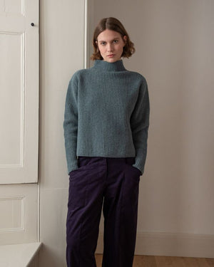 Matilda Ribbed Jumper - Caspian
