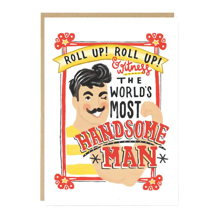 Most Handsome Man Card