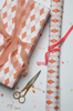 Pink and Red Harlequin Wrap