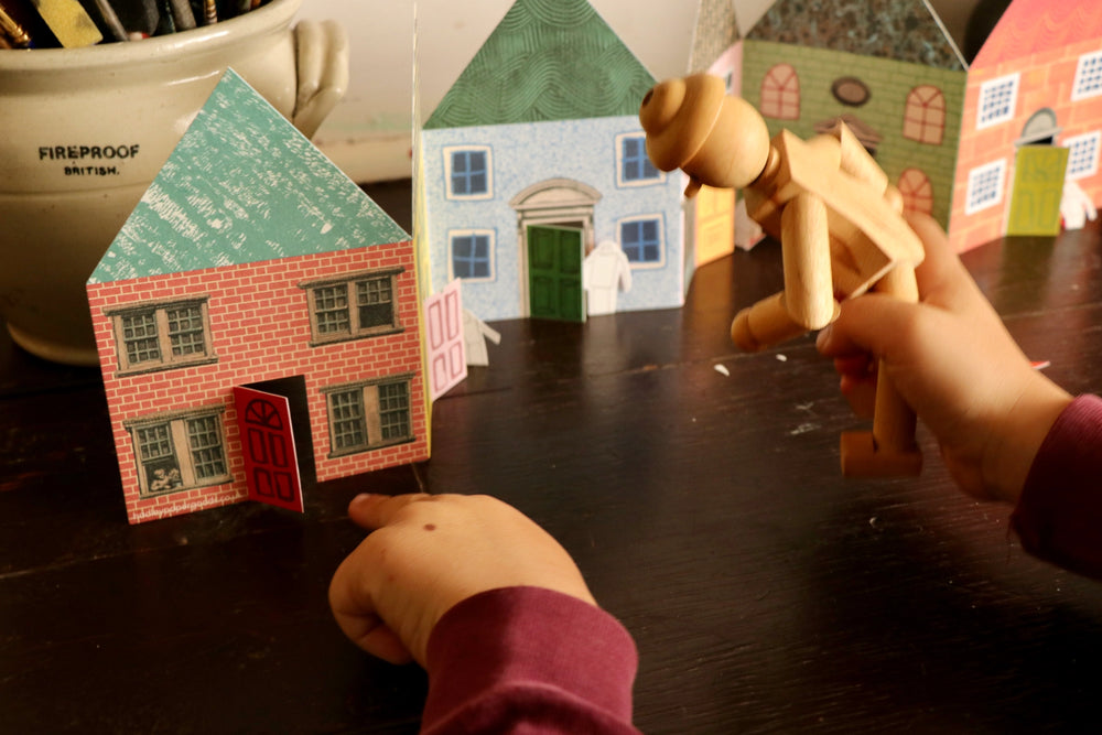 Houses Concertina Card