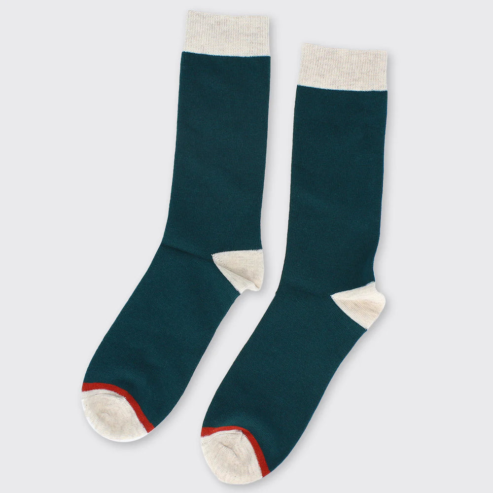 Hector Men's Two Tone Socks - Green