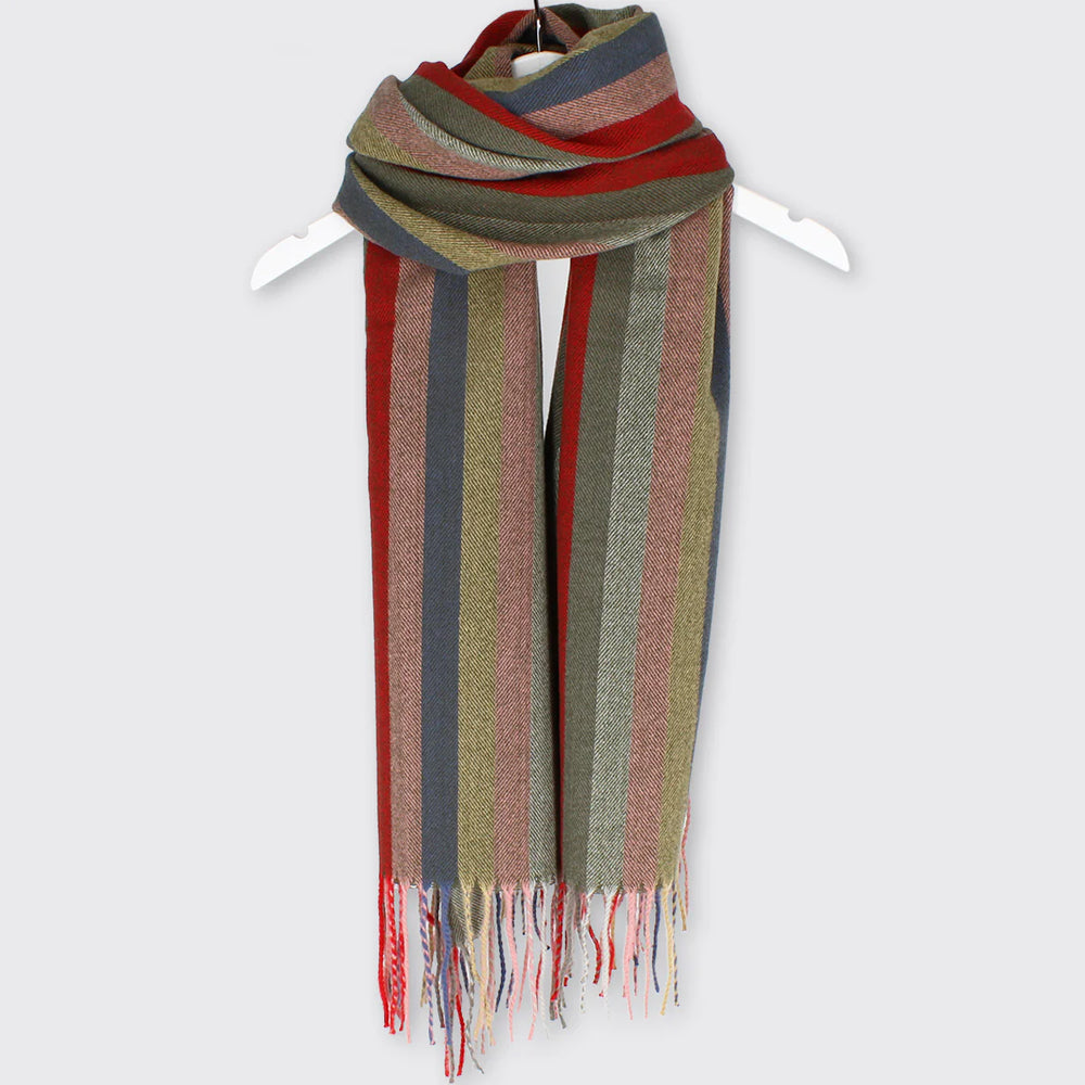 Men's Striped Scarf