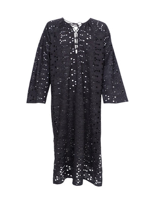Helena Cotton Dress - Black