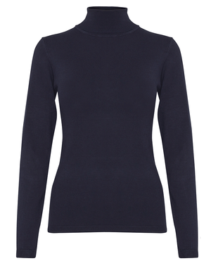 MAFA Knitted Roll Neck Pullover - Total Eclipse