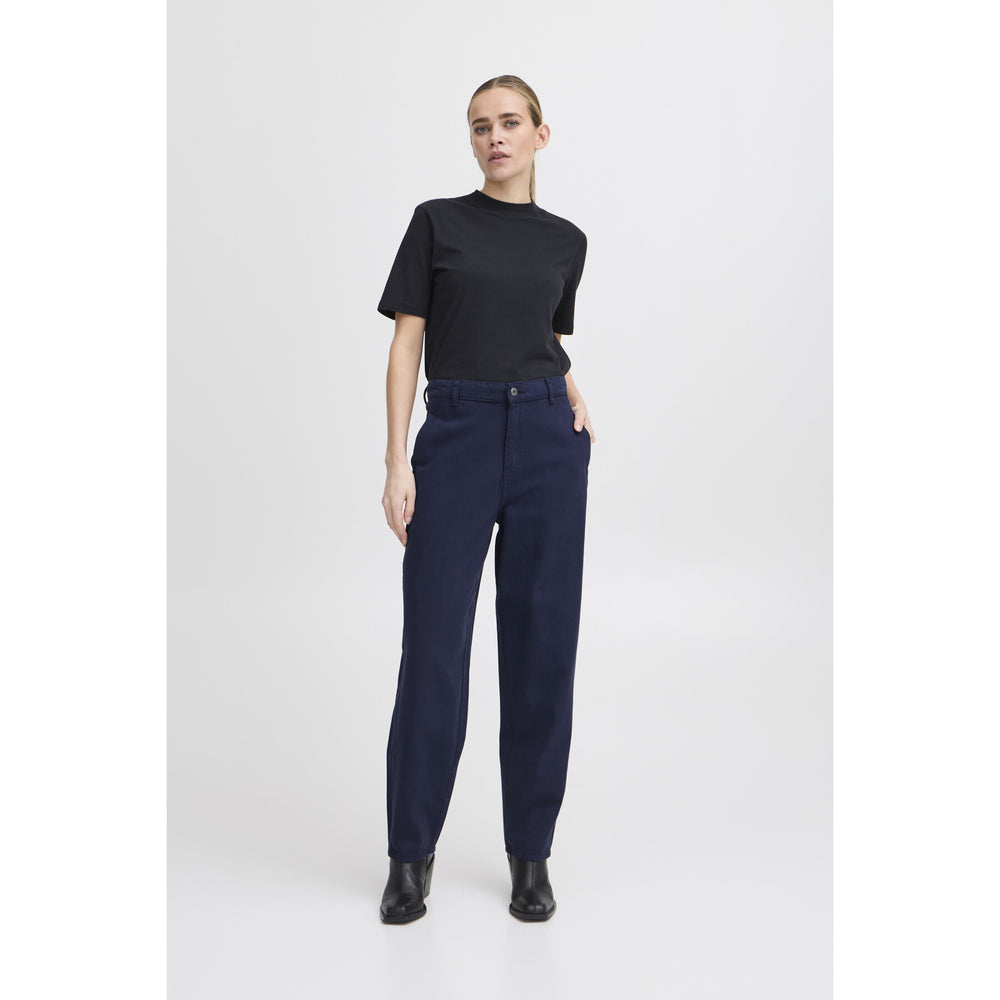Hezano Trousers - Navy