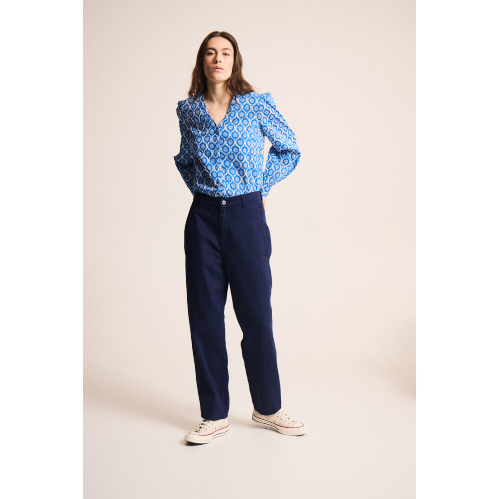 Hezano Trousers - Navy