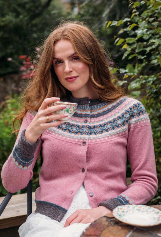 Alpine Cardigan Vintage Pink