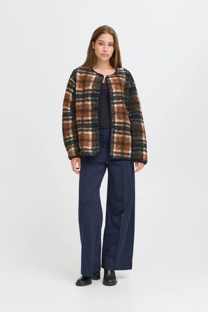 Kolira Jacket - Dark Navy Check