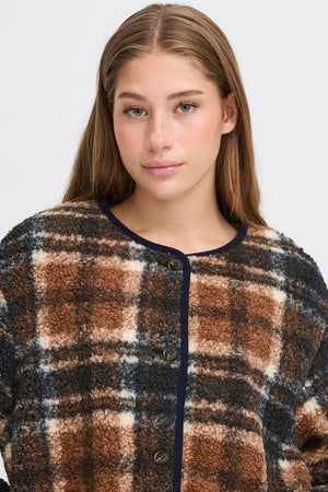 Kolira Jacket - Dark Navy Check