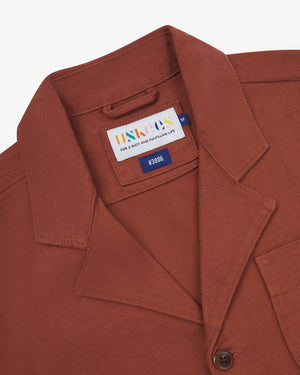 Men's Organic Drill Blazer - Chestnut