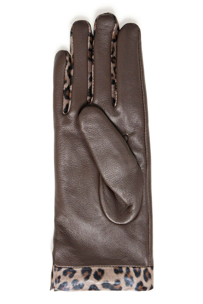 Maria Leather Gloves - Coffee Bean