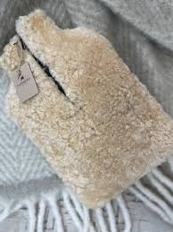 Sheepskin Hot Water Bottle Cover - Chestnut