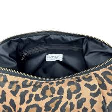 Brixton Crossbody Sling Bag - Leopard Print Brown