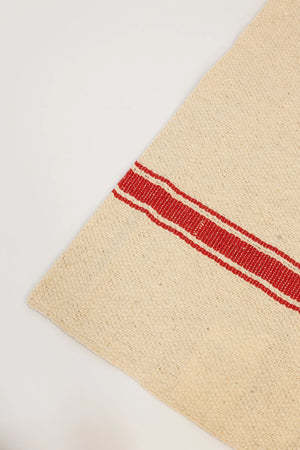 India Cloth Tea-Towel: Red Stripe