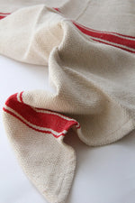 India Cloth Tea-Towel: Red Stripe