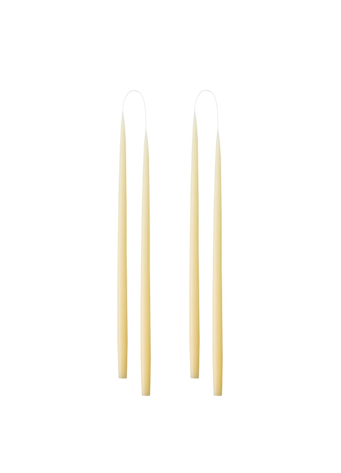 Hand Dipped and Dyed Slim Candles  1.3 cm H= 28 cm (Pair)