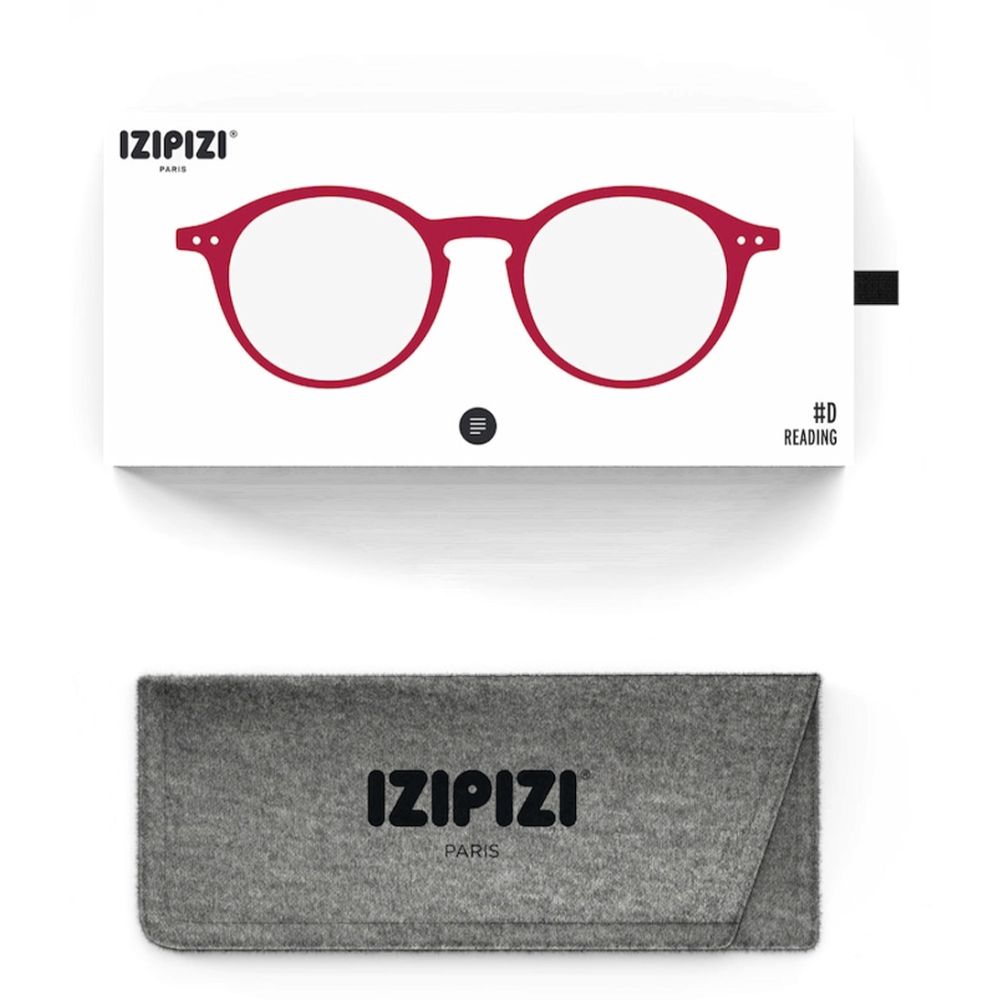 Shape D Cherry Red Reading Glasses