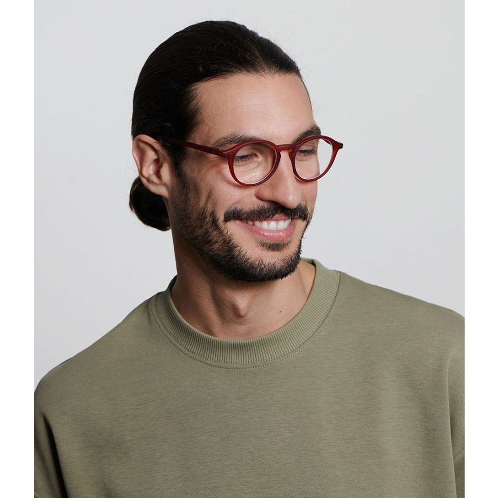 Shape D Cherry Red Reading Glasses
