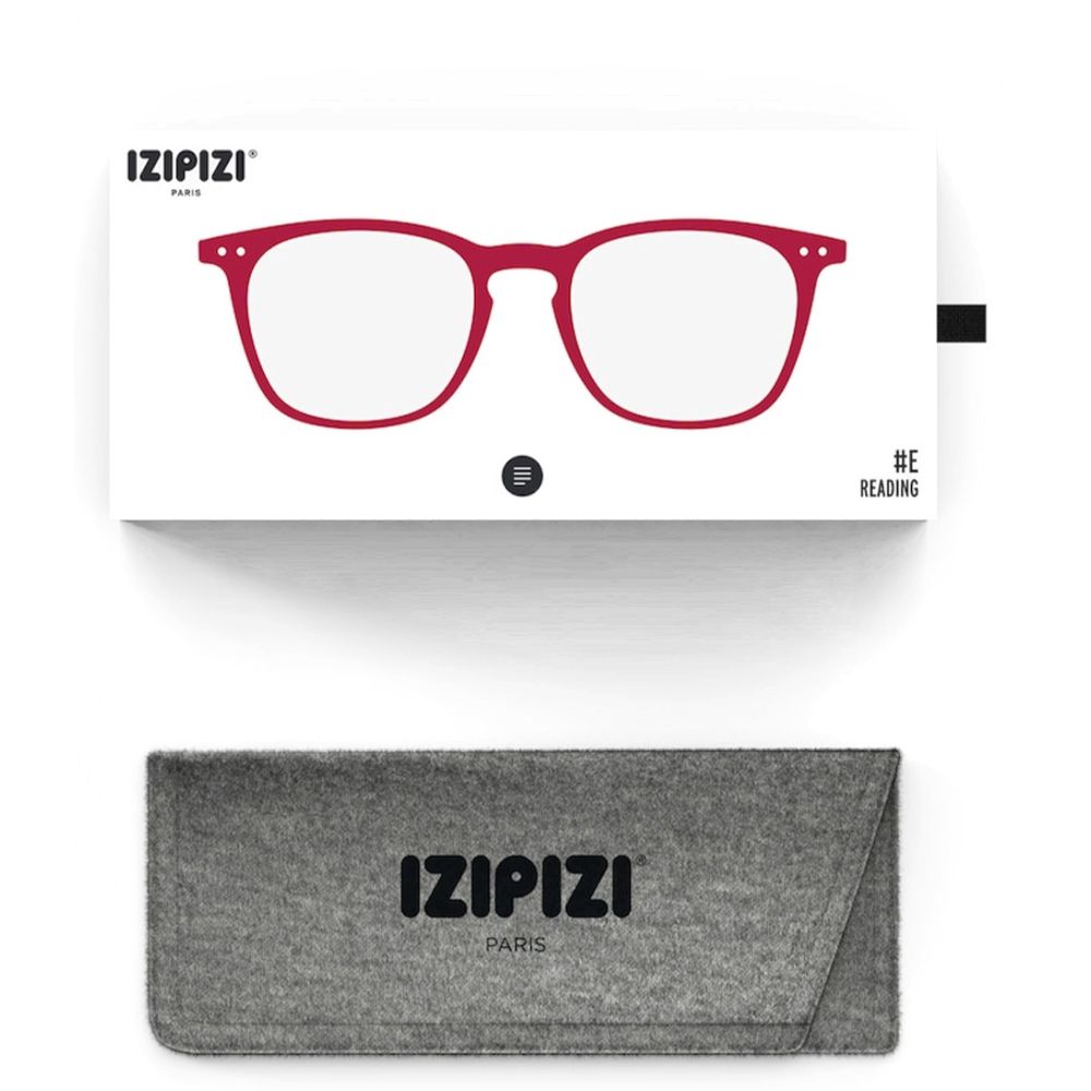 Shape E Cherry Red Reading Glasses