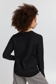 KAMARA  V Neck Pullover - Black