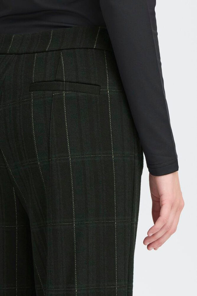 Kate Trousers - Black/Green Check