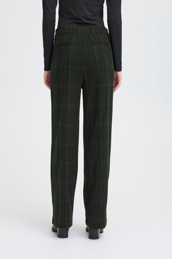 Kate Trousers - Black/Green Check