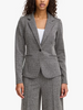 Kate Herringbone Jacquard Oversize Jacket - Black/White