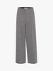 Kate Herringbone Long Trousers - Black/White
