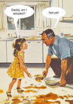 Girl Dad Adopted Card
