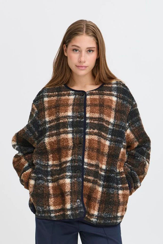 Kolira Jacket - Dark Navy Check