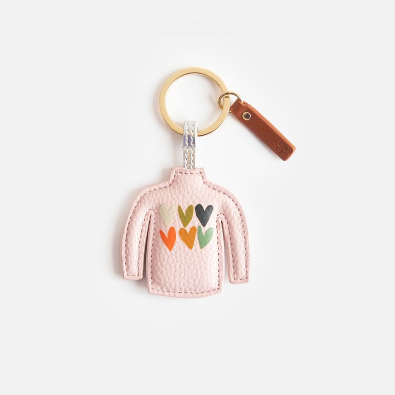 Hearts Pink Jumper Keyring