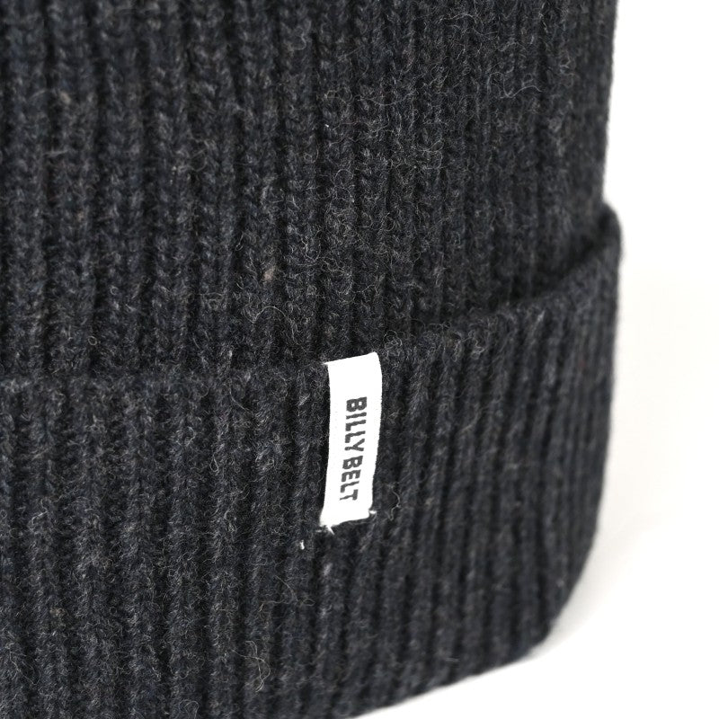 Wool Beanie Hat - Dark Grey