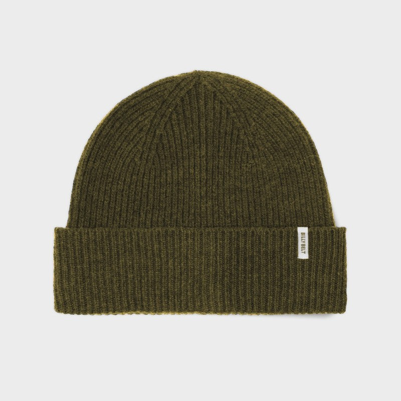 Wool Beanie Hat - Khaki