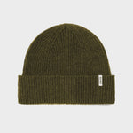Wool Beanie Hat - Khaki