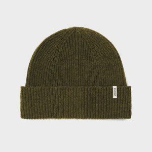 Wool Beanie Hat - Khaki