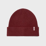 Wool Beanie Hat - Terracotta