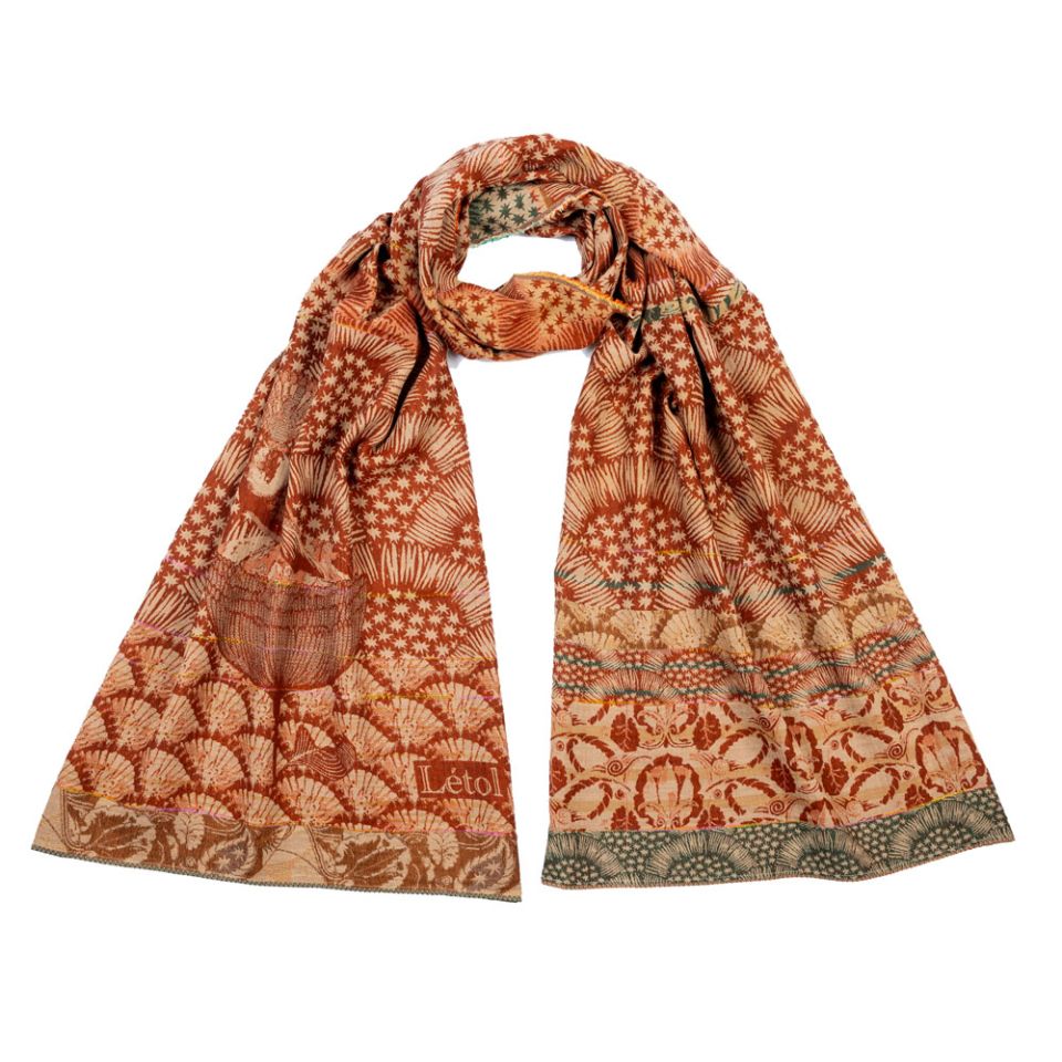 Letol Hand-Loomed Organic Cotton Scarf - Hugues Ecureuil