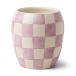 Paddywax Checkmate Porcelain Candle -  Lilac - Lavender/Mimosa