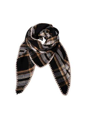 Leoni Large Soft Check Scarf