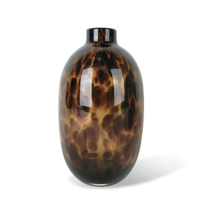 Leopard Glass Vase - Handmade