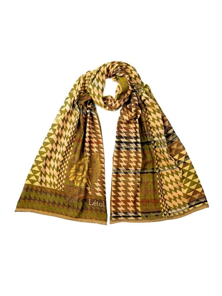 Letol Hand-Loomed Organic Cotton Scarf - Casimir Moutarde