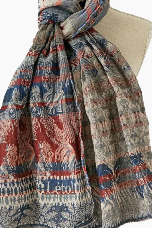 Letol Hand-Loomed Organic Cotton Scarf - Max Le Francais