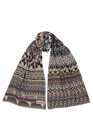 Letol Hand-Loomed Organic Cotton Scarf - Germain Multico