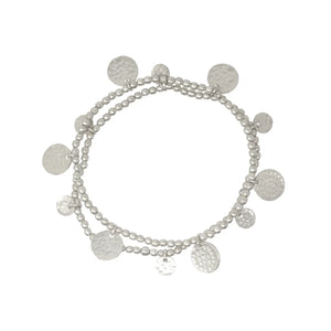 Libra Silver Coin Bracelets